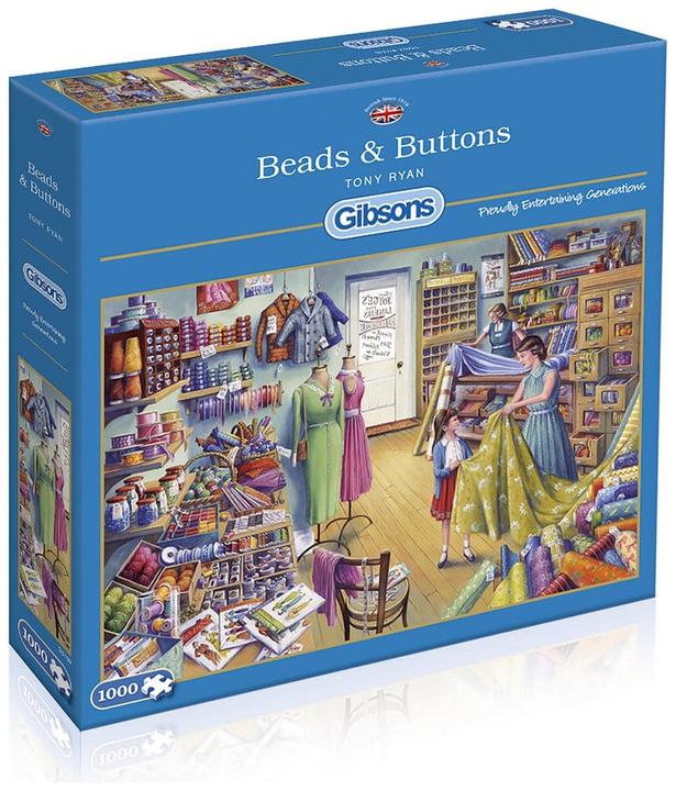 Actual product image Gibsons Puzzle Beads & Buttons 1000 pieces (1000 pieces)