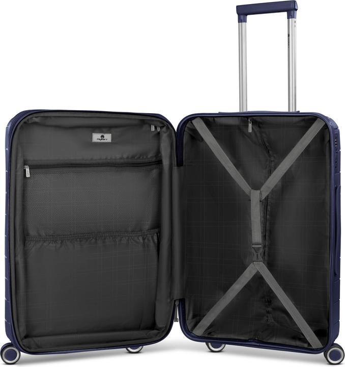 Image du produit Franky London 4 rollers Trolley M 42 cm with extensible fold (59 l, M (50 - 90l))