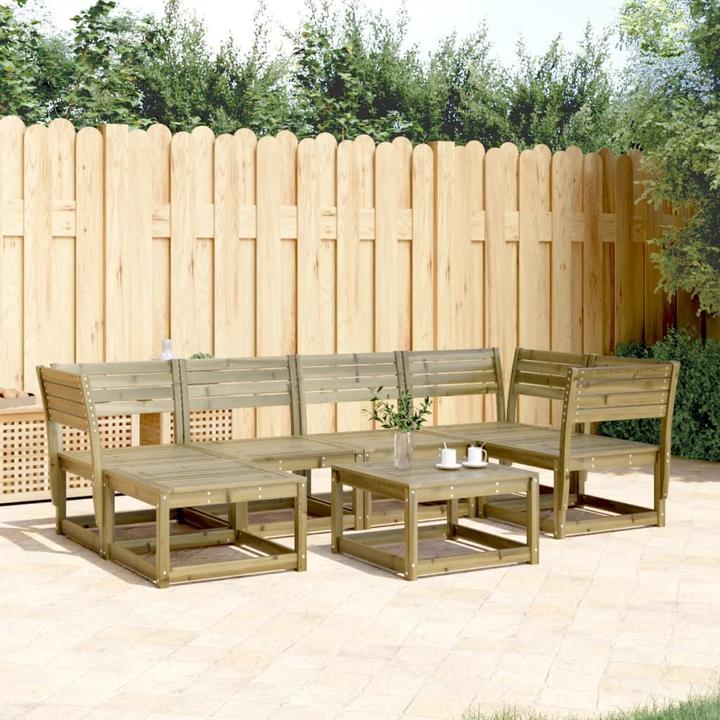Produktbild VidaXL 6-tlg. Garten-Sofagarnitur Imprägniert