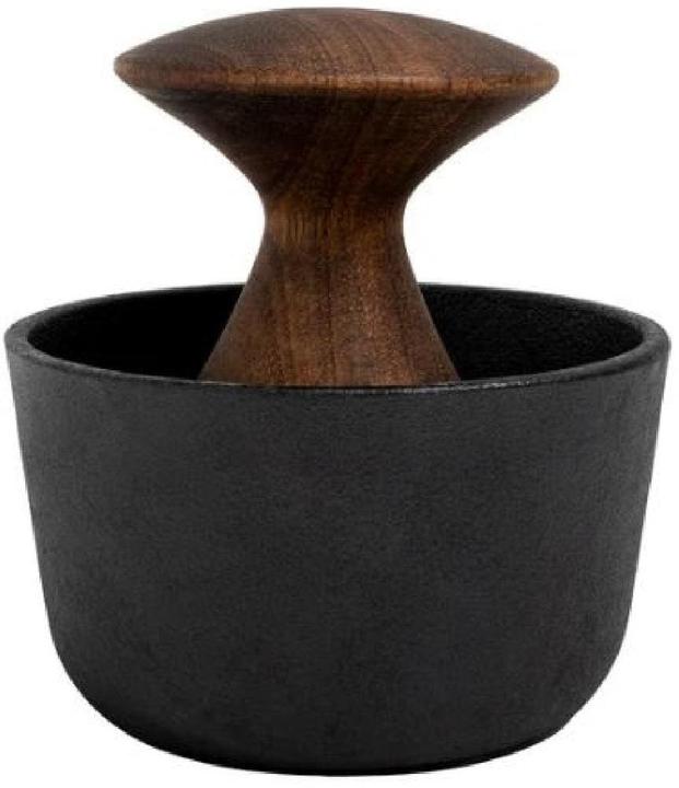 Produktbild Crush Grind Mörser mit Stössel KIRUNA 9 cm, Gusseisen / Akazienholz