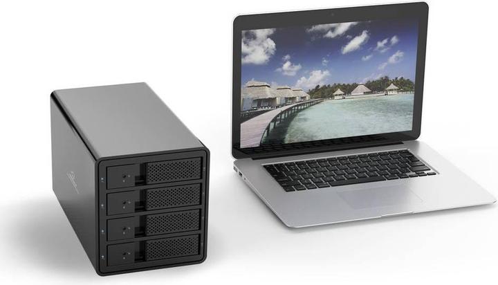 Produktbild Renkforce RF-6647598 8.9 cm (3.5 Zoll) Festplattengehäuse 4 Bay 3.5 Zoll USB-A ( (3.5")