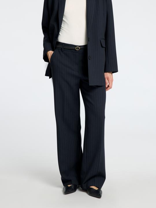 Produktbild Selected Femme Nadelstreifen Hose mit weitem Bein (46)