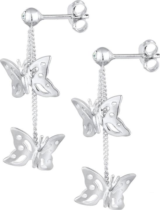 Immagine prodotto Elli Orecchini Farfalla Natura Cristalli Argento (Argento 925, Cristallo di vetro)