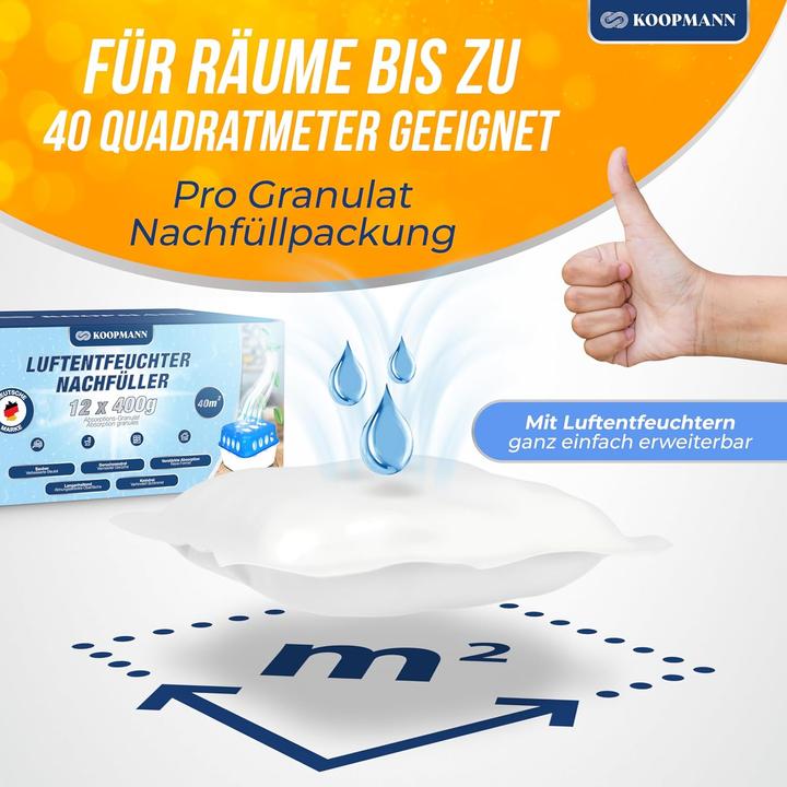 Immagine prodotto Koopmann Luftentfeuchter Granulat Nachfüllpack (40 m²)