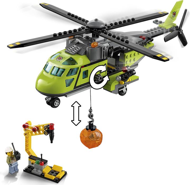 Immagine prodotto LEGO Elicottero Vulcan (60123, LEGO City)