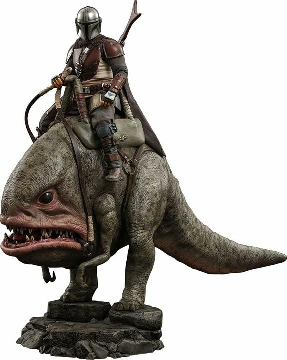 Image du produit Hot Toys Star Wars The Mandalorian pack 2 figurines 1/6 The Mandalorian & Blurrg 37 cm