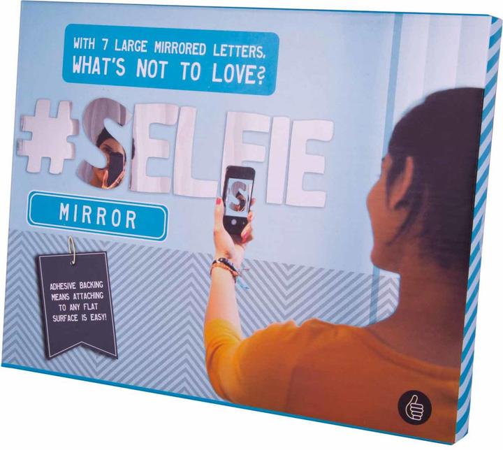 Immagine prodotto Novelty Specchio adesivo da parete Selfie (2 x 13 x 18 cm)