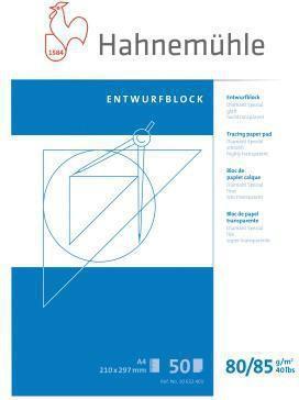 Actual product image Hahnemühle Tracing paper pad A4 50BL (85 g/m², A4, 50 x)