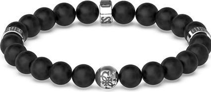 Immagine prodotto Guess Bracciale con perline 4G Icon Uomo JUMB02117JWSTBKT/U (18 cm, Acciaio inossidabile)