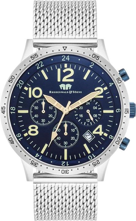 Produktbild Herren Chronograph Flight Captain Edelstahl Silber - 34126 (Chronograph, 43.80 mm)