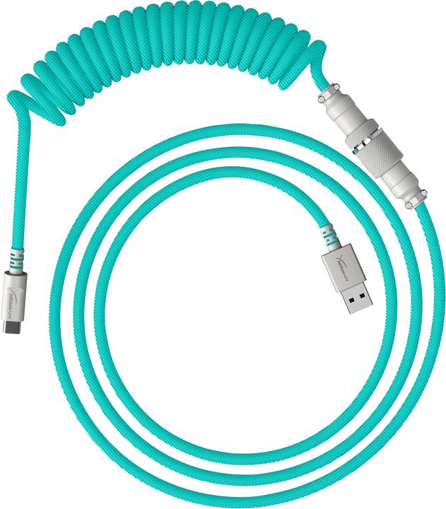 Immagine prodotto HyperX Cavo USB-C a spirale Verde chiaro-Bianco (1.37 m, USB 3.2 Gen 1)