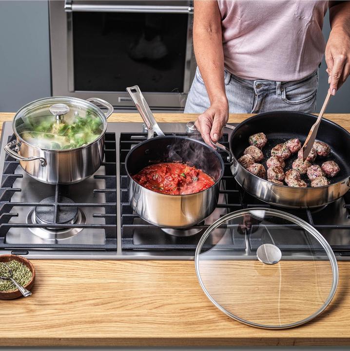 Produktbild KitchenAid Stainless Steel Pannenset 4-delig (28 cm, Pfannenset + Topfset, Edelstahl)