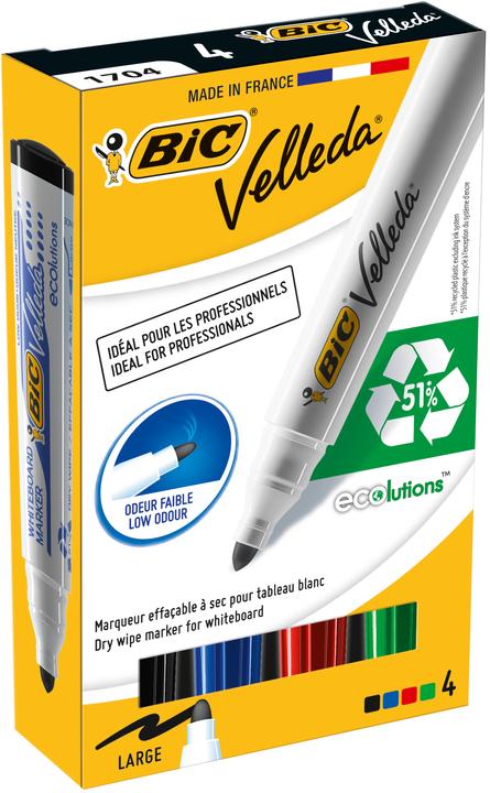 Image du produit Bic Velleda (Multicolore, 4.95 mm, 4 x)