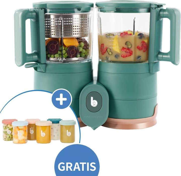 Produktbild Babymoov Babynahrungszubereiter Babynahrungszubereiter Nutribaby Glas + GRATIS