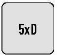 Produktbild Dormer Kühlkanalbohrer Force X DIN 6537 L Typ CTW Nenn-Ø 10,5 mm HM TiAlN 5XD (10.5 Millimeter)