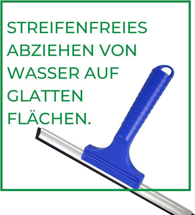 Actual product image Novaliv Sparset Fensterabzieher 23 cm + 35 cm Aluleiste mit Gummilippe für streifenfreies Abziehen B (2 pcs.)