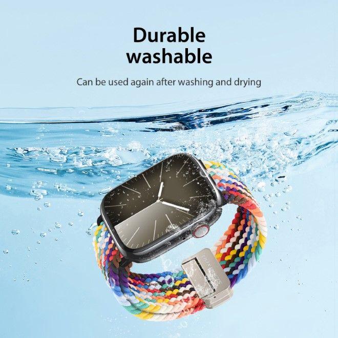 Produktbild Dux Ducis Mixture Pro Armband Apple Watch 38mm/40mm/41mm - Regenbogen (38 mm, 40 mm, 41 mm, Nylon)