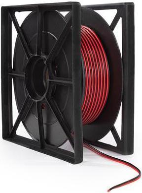 Actual product image Cables CCA SPEAKER WIRE - RED/BLACK - 2 x 2.50 mm² - REEL 100 m (100 m, 2.50 mm²)