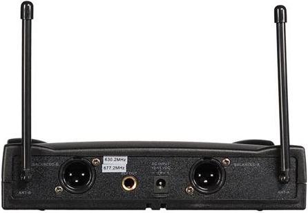 Actual product image Velleman Uhf Wireless Microphone - Dual Channel