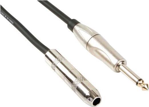 Actual product image PRO JACK CABLE - JACK 6.35 mm MALE to JACK 6.35 mm FEMALE - MONO - 5 m (5 m, 6.3mm jack)
