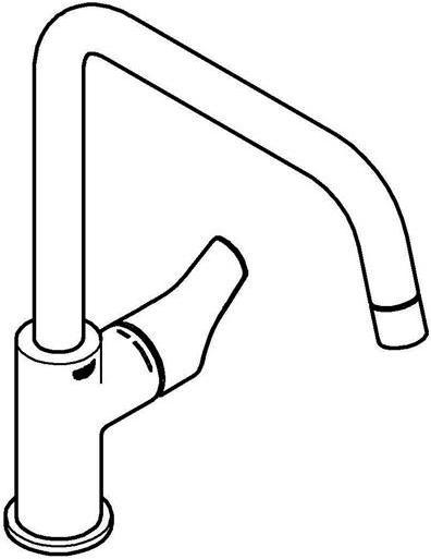 Produktbild Grohe EH-Spültischbatterie EUROSMART 1/2Zoll, hoher Auslauf supersteel
