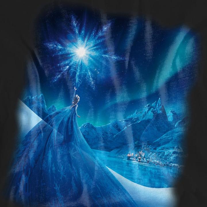 Actual product image Disney Frozen Unisex Adult Magical Light Elsa T-Shirt (XL)