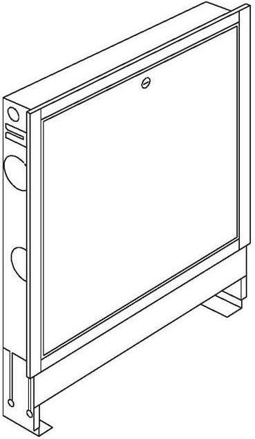 Actual product image Oventrop OV built-in cupboard St galvanised no. 4 1200x760-885x115-180mm