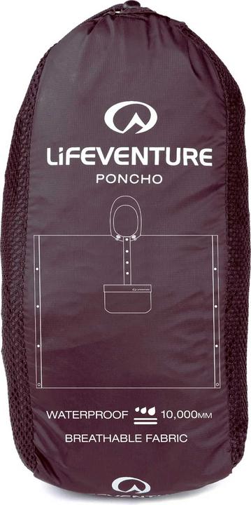 Actual product image Lifeventure Poncho, Blackcurrant (One size)