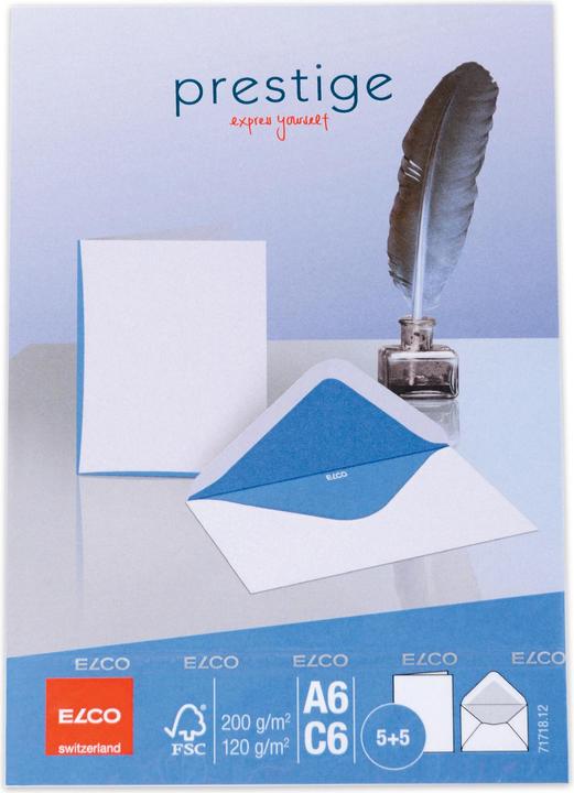 Immagine prodotto Elco Carte doppie con buste Prestige (C6, 5 x)