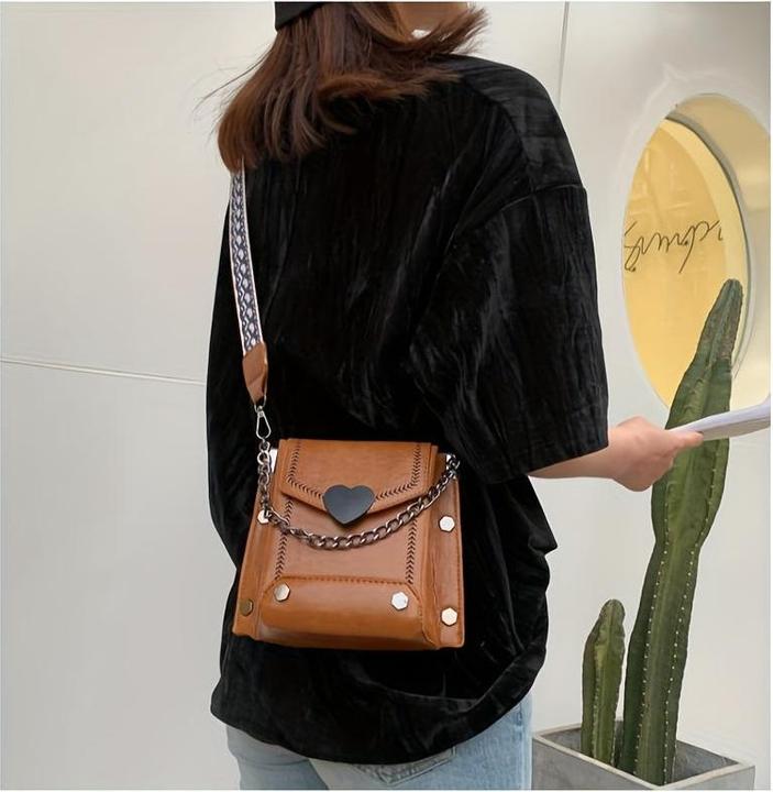 Image du produit Only-Bags.Store Mini sac rétro à bandoulière, étui pour téléphone portable en cuir PU huilé à la mode, sac à main