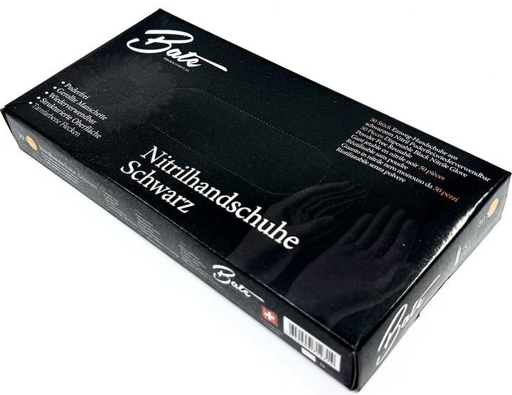 Actual product image Bate Handschuhe-Nitrilhandschuhe Schwarz L