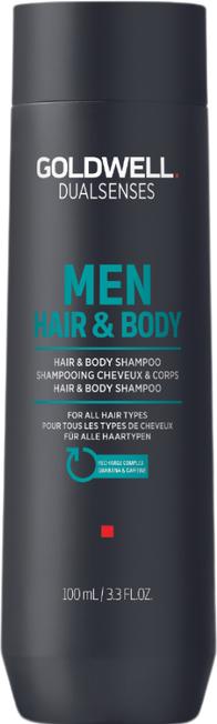 Goldwell Men's Dualsenses Hair & Body Shampoo für alle Haartypen 100ml (100 ml, Flüssiges Shampoo)