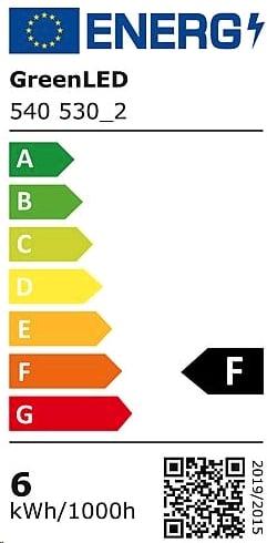 Energie-Label Greenled LED Lampe GU10 MCOB 50 6W 420lm90 4000K (GU10, 6 W, 420 lm, 1 x, F)
