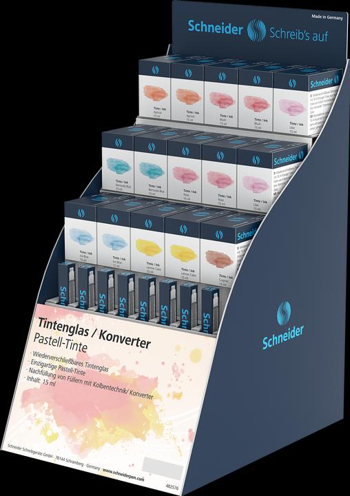 Actual product image Schneider Counter display 23ST ink jars/converters