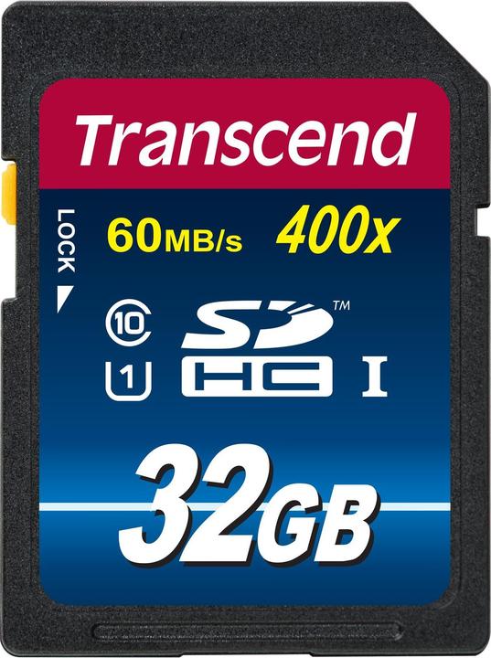 Produktbild Transcend Premium 400x (32 GB, SDHC, U1, UHS-I)