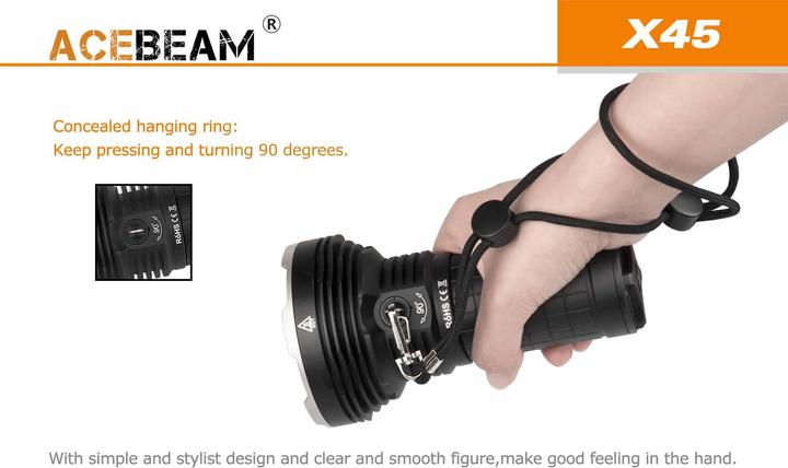 Produktbild AceBeam X45 II XHP702 18000 Lumen LED Taschenlampe (15.67 cm, 18000 lm)