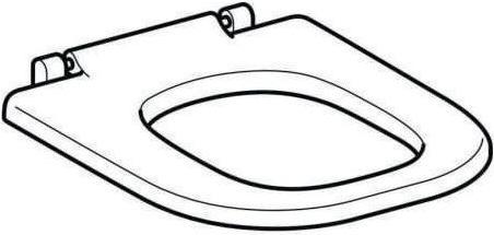 Actual product image Geberit WC seat ring RENOVA COMFORT barrier-free, antibacterial white