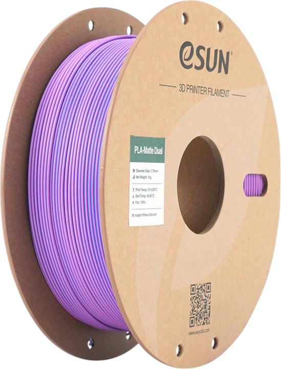 Immagine prodotto eSUN PLA MATTE DUAL 1,75mm PURPLE BLUE 1kg (PLA, 1.75 mm, 1000 g, Multicolore)