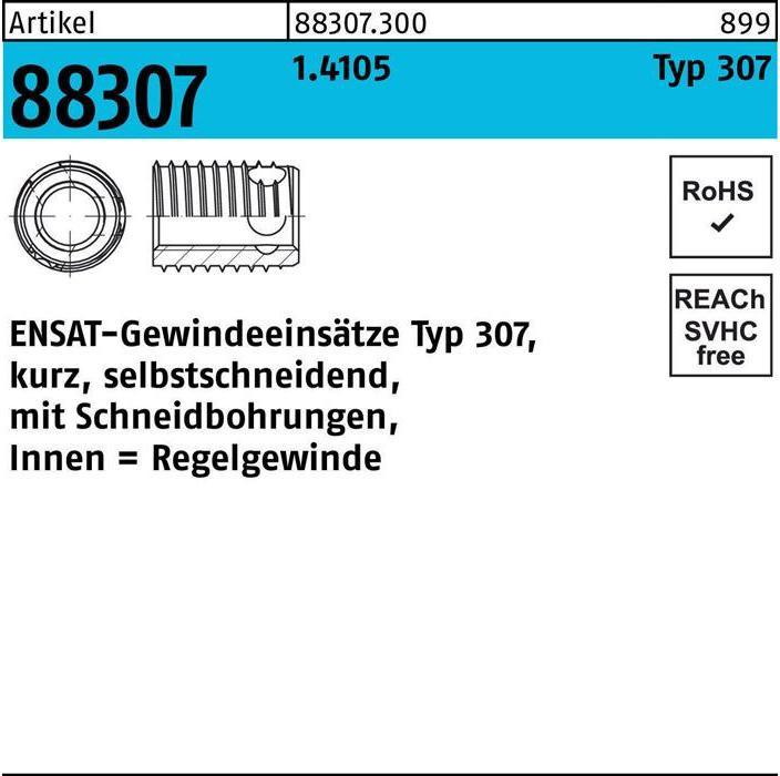 Immagine prodotto Ensat Inserto filettato R 88307 Tipo 307 M 5 x 7 1.4105