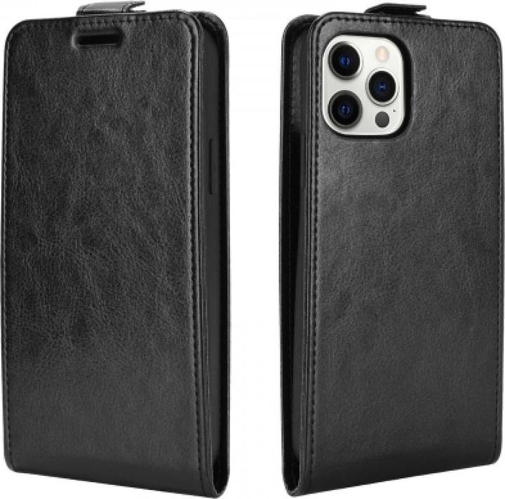 Produktbild Screenguard iPhone 12 Pro Max Leder Hülle Ledertasche aufklappbar unten (Apple iPhone 12 Pro Max)