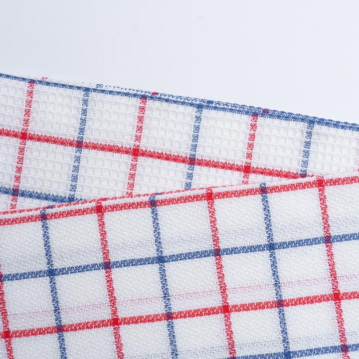 Produktbild Oliver Weber Collection Diademita 10er Set Premium Geschirrtücher, 100% feine Baumwolle, 50x70 cm, blau kariert, 185 gr/m2 (50 x 70 cm)