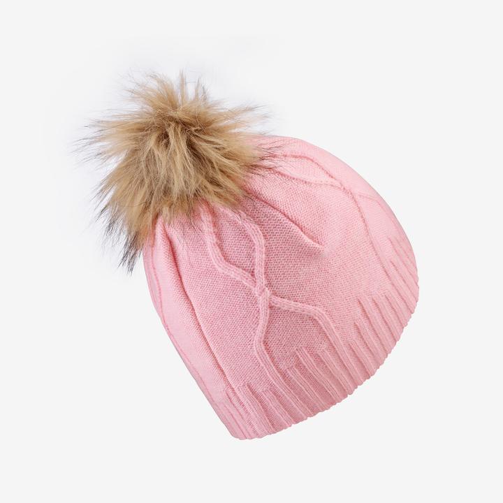 Produktbild Wedze Mütze Erwachsene Zopfmuster - Fur Virgin rosa