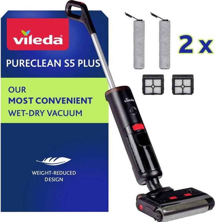 Produktbild Vileda PureClean S5 Plus,kabelloser Nass-Trockensauger bk