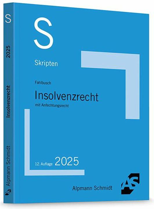 Image du produit Skript Insolvenzrecht (Allemand, Wolfgang C. Fahlbusch, 2024)