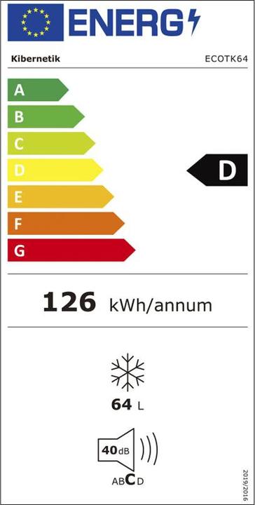Etichetta energetica Kibernetik Fsp Eco (Struttura autonoma, 64 l)