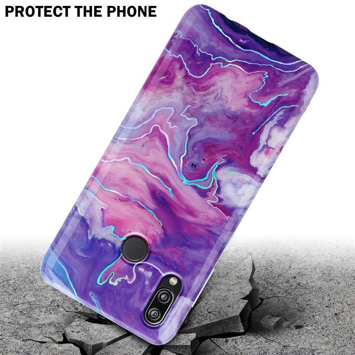 Productafbeelding Cadorabo IMD TPU kleurrijke marmeren hoes (Huawei P20 Lite)