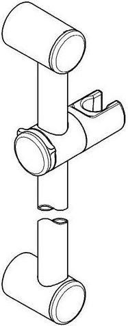 Actual product image Grohe Shower rail RELEXA PLUS RELEXA PLUS 1000mm chrome