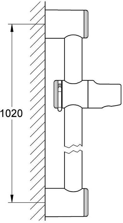 Actual product image Grohe Shower rail RELEXA PLUS RELEXA PLUS 1000mm chrome