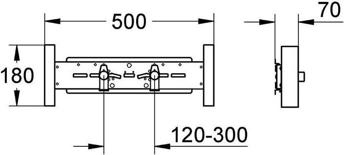 Produktbild Grohe Armaturenhalterung RAPID SL für Aufputz-Armaturen