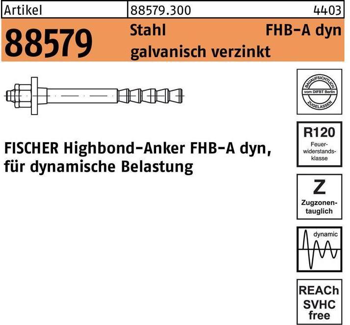 Produktbild Fischer Highbond dynamic FHB-A dyn 16x125/50 (10 Stk.)